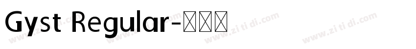 Gyst Regular字体转换